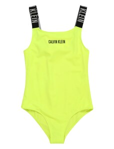 Calvin Klein Swimwear Maudymosi kostiumėlis pilka / obuolių spalva / juoda