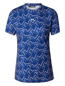 J.Lindeberg Sportiniai marškinėliai 'Ada' mėlyna / tamsiai mėlyna / alyvinė spalva / balta