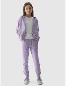 4F Sportinės jogger kelnės mergaitėms - violetinės