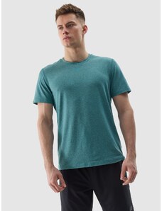 4F Vyriški regular greitai džiūstantys treniruočių marškinėliai - mėtinės spalvos