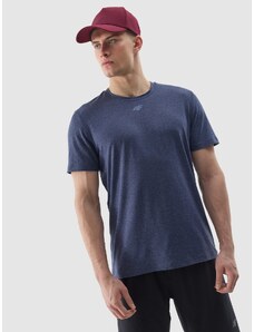 4F Vyriški regular greitai džiūstantys treniruočių marškinėliai - tamsiai mėlyni