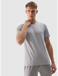 4F Vyriški regular greitai džiūstantys treniruočių marškinėliai- šalta šviesiai pilka spalva