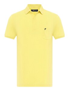 DENIM CULTURE Marškinėliai ' ALARIC ' geltona / juoda
