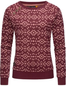 Ragwear Megztinis be užsegimo 'Darria' skaisti avietinė ar rubino spalva / pastelinė raudona