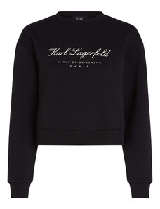 Karl Lagerfeld Megztinis be užsegimo juoda / balta