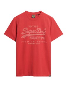 Superdry Marškinėliai raudona / balta