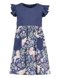 BLUE SEVEN Suknelė kremo / tamsiai mėlyna / pastelinė žalia / rožių spalva