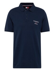 Tommy Jeans Marškinėliai tamsiai mėlyna jūros spalva / ryškiai raudona / balta