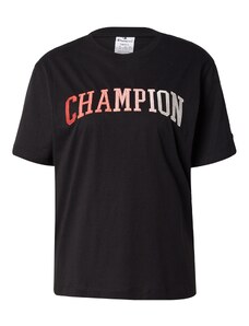 Champion Authentic Athletic Apparel Marškinėliai smėlio spalva / rožių spalva / raudona / juoda