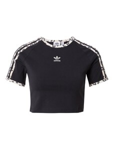 ADIDAS ORIGINALS Marškinėliai smėlio spalva / juoda / balkšva