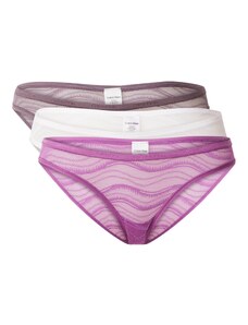 Calvin Klein Underwear Moteriškos kelnaitės purpurinė / rausvai violetinė spalva / balkšva