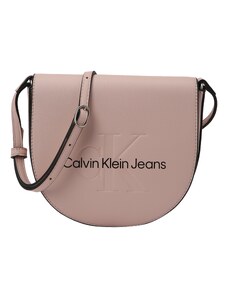 Calvin Klein Jeans Rankinė su ilgu dirželiu rožinė / juoda