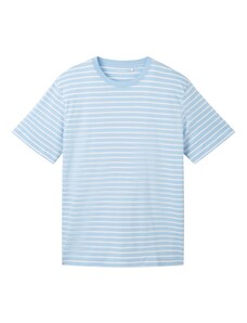 TOM TAILOR Marškinėliai šviesiai mėlyna / balta