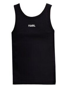 Karl Lagerfeld Marškinėliai juoda / balta