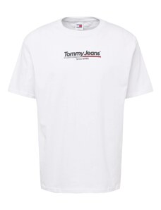 Tommy Jeans Marškinėliai tamsiai pilka / raudona / balta