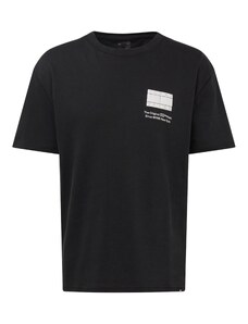 Tommy Jeans Marškinėliai 'Essential' juoda / balta