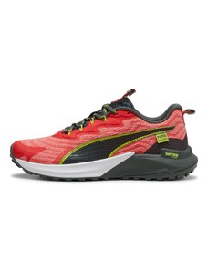 PUMA Bėgimo batai 'Fast-Trac Nitro 2' pilka / žaliosios citrinos spalva / margai raudona