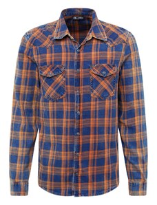 LTB Marškiniai 'Rohan' tamsiai (džinso) mėlyna / oranžinė