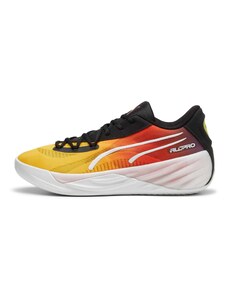 PUMA Sportiniai batai 'All-Pro Nitro' geltona / oranžinė / juoda / balta