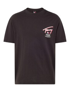 Tommy Jeans Marškinėliai raudona / juoda / balta