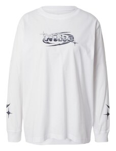 Nike Sportswear Marškinėliai 'DANCE' sidabro pilka / tamsiai pilka / balta