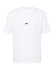 HUGO Marškinėliai 'Nieros' mėlyna / balta