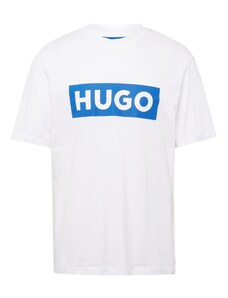 HUGO Marškinėliai 'Nico' mėlyna / balta