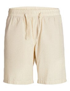 JACK & JONES Kelnės 'Aiden Palma' kapučino spalva / balta
