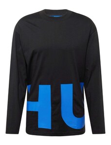 HUGO Marškinėliai 'Nallison' mėlyna / juoda