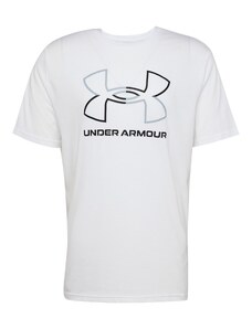 UNDER ARMOUR Sportiniai marškinėliai 'Foundation' pilka / juoda / balta