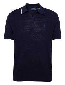 Polo Ralph Lauren Marškinėliai 'JOHNNY' mėlyna / tamsiai mėlyna jūros spalva / balta