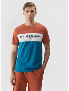 4F Vyriški T-shirt marškinėliai su grafika - rudi