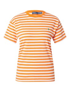 Polo Ralph Lauren Marškinėliai obuolių spalva / oranžinė / balta