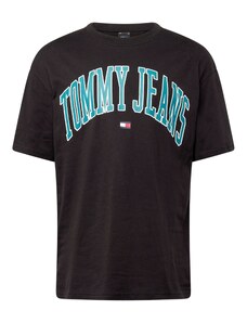 Tommy Jeans Marškinėliai 'Varsity' tamsiai mėlyna / šviesiai mėlyna / juoda / balta
