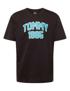Tommy Jeans Marškinėliai vandens spalva / raudona / juoda / balta