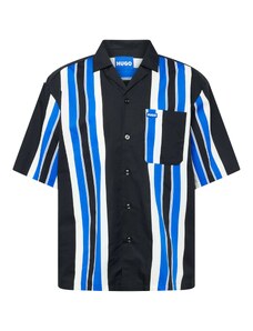 HUGO Marškiniai 'Eligino' mėlyna / juoda / balta
