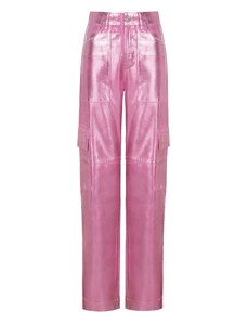 NOCTURNE Darbinio stiliaus džinsai rožinė