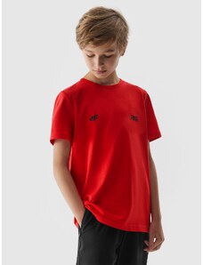 4F Vaikiški T-shirt su grafika marškinėliai 4F x Robert Lewandowski - raudoni