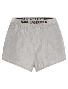 Karl Lagerfeld Maudymosi trumpikės juoda / sidabrinė