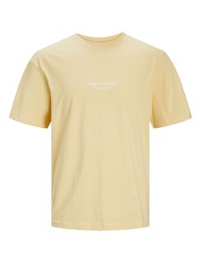 JACK & JONES Marškinėliai 'Vesterbro' geltona / balta