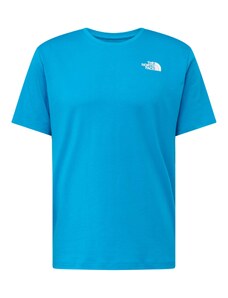 THE NORTH FACE Sportiniai marškinėliai 'FOUNDATION' azuro spalva / geltona / šviesiai oranžinė / balta