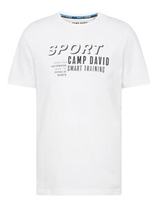 CAMP DAVID Marškinėliai juoda / balta