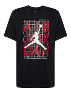 Jordan Marškinėliai 'JM STACK' raudona / juoda / balta