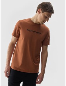 4F Vyriški T-shirt marškinėliai su grafika - rudi