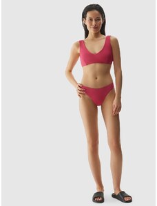 4F Moteriško maudymosi kostiumėlio bikini apačia - rožinė