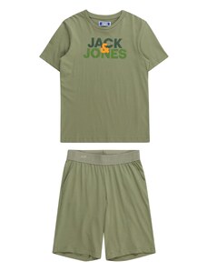 Jack & Jones Junior Treningas 'ULA' rusvai žalia / nefrito spalva / tamsiai žalia / oranžinė