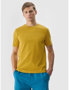 4F Vyriški T-shirt marškinėliai su grafika - geltoni