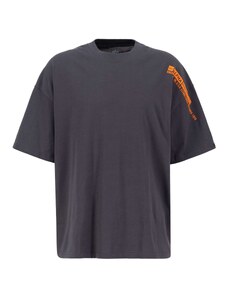 ALPHA INDUSTRIES Marškinėliai antracito spalva / oranžinė