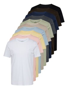 HOLLISTER Marškinėliai 'WEBEX' geltona / rožinė / juoda / balta