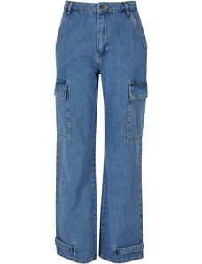 DEF Darbinio stiliaus džinsai tamsiai (džinso) mėlyna